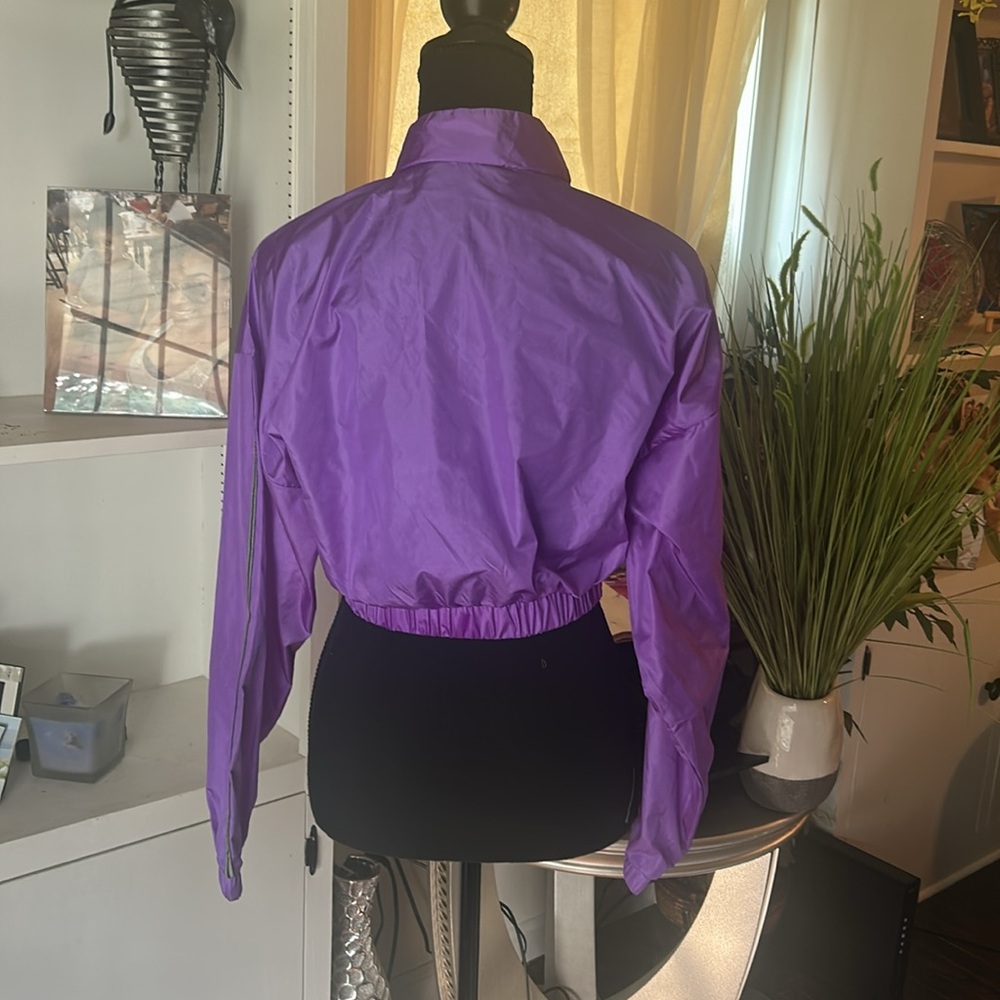 FASHION NOVA Reflector Crop wind breaker jacket - Picture 3 of 7
